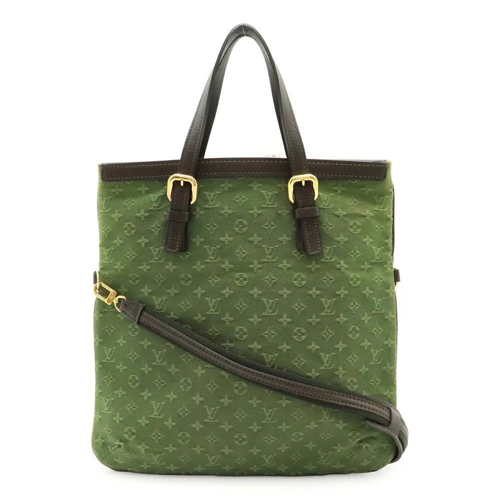 LOUIS VUITTON Monogram Franoise Tote Bag Handbag Shoulder Khaki Green